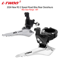 LTWOO R3 Front Derailleur for Road Bike 2 Speed Dual Pull Aluminium Black Silvery Front Derailleurs Bicycle Parts