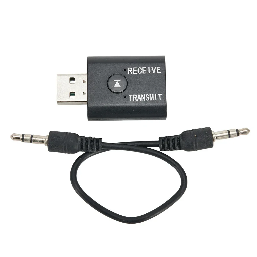 

2 IN 1 Bluetooth Transmitter&Receiver 3.5mm 42*25*11mm 5.0 ABS Accessories For PC MP3/MP4 USB Wireless Durable