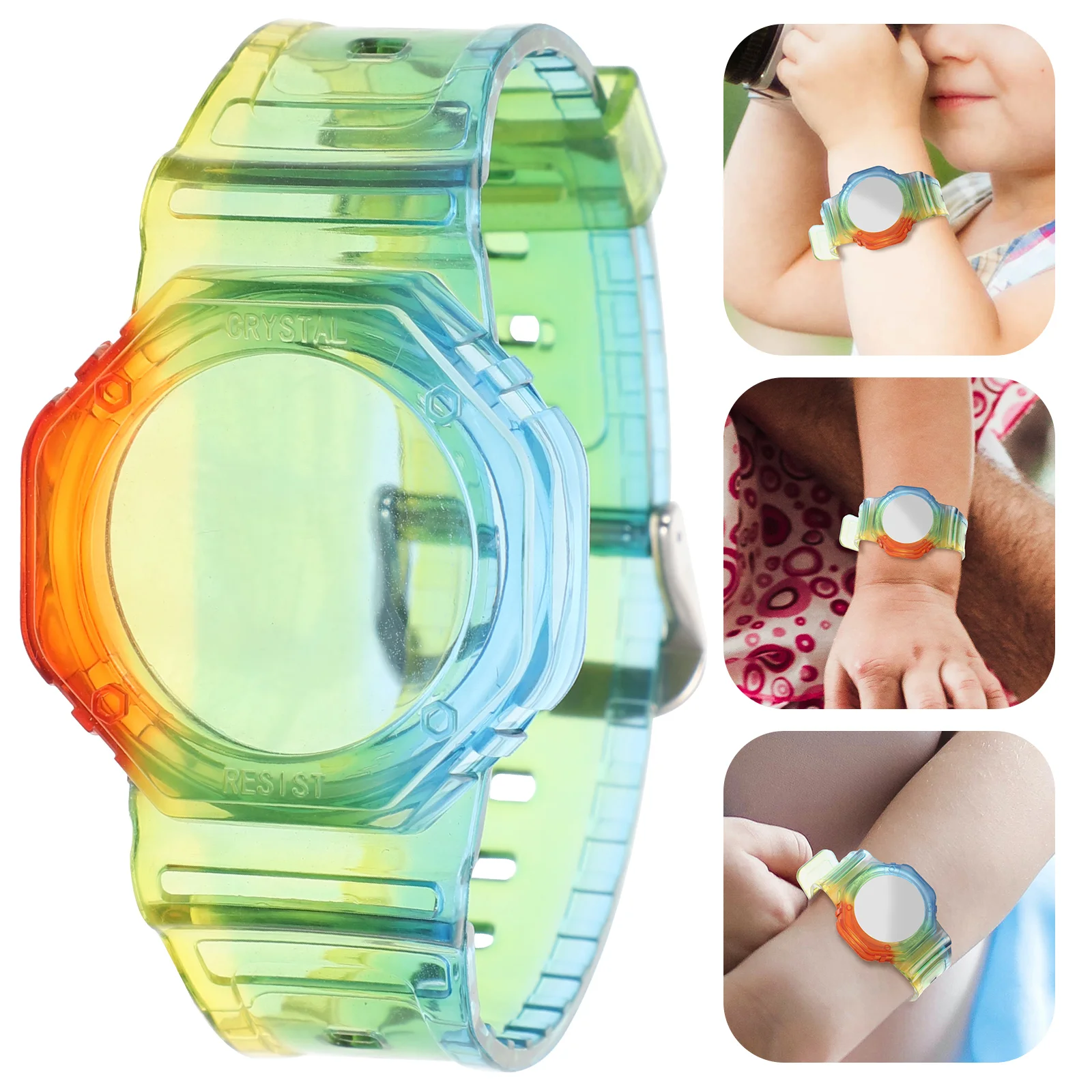 

Air-tag Kids Tracker Case Watches for Iridescent Protector Child Holder Waterproof