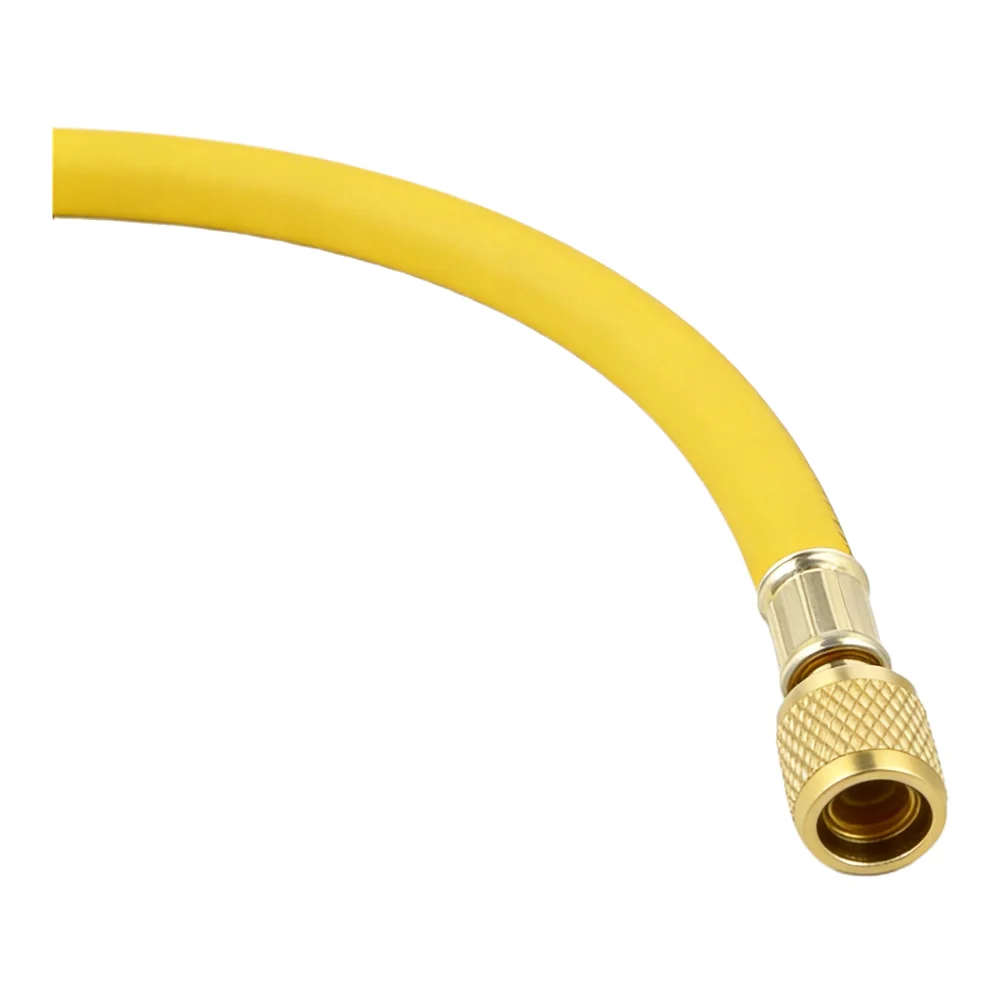 R134A Charge Hose Bursting Pressure 3000 PSI R134A Charge Hose Yellow 1PCS 25 Cm For High Voltage Applications.