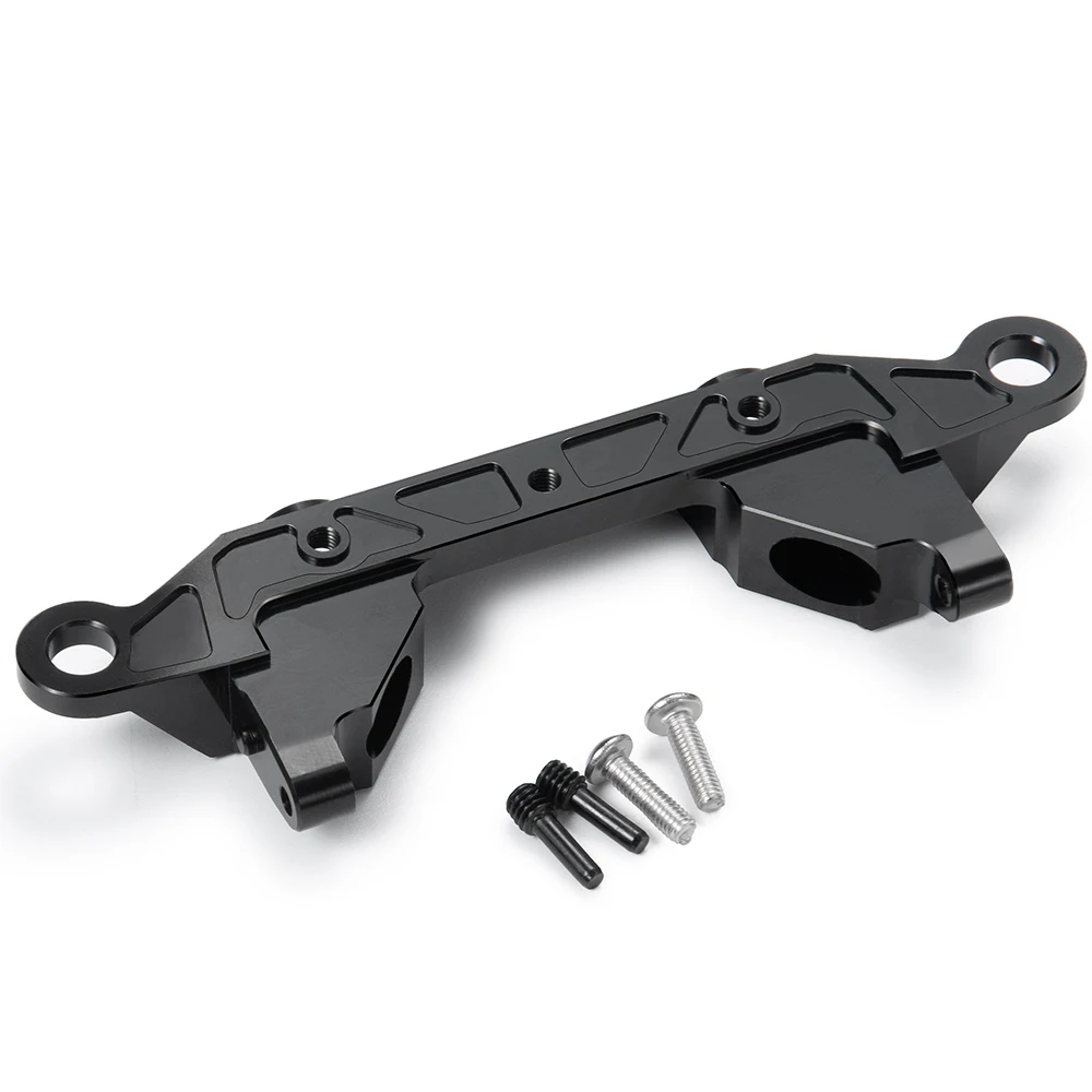 MIBIDAO Metal Alloy Front/Rear Bumper Mount Bracket for Axial SCX10 III Early Bronco Jeep Wrangler Base Camp 1/10 RC Crawler Car