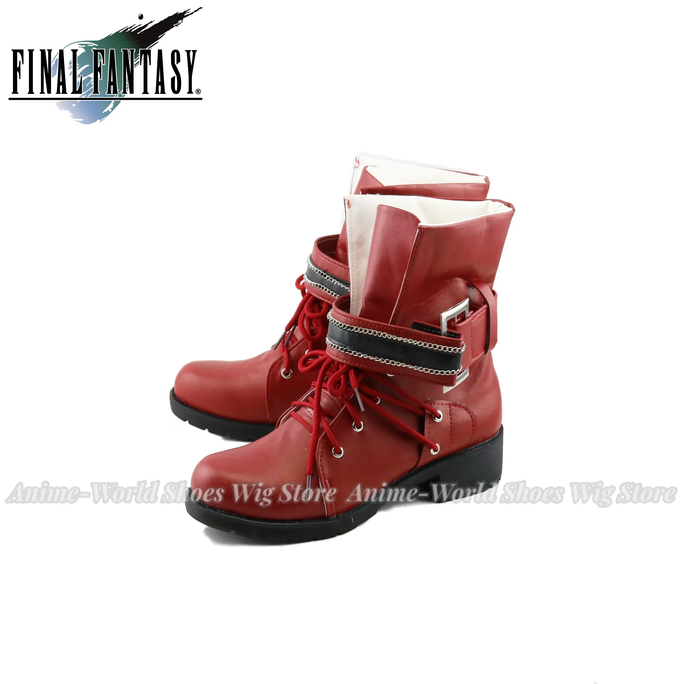 Final Fantasy 7: Remake Tifa Lockhart Cosplay Shoes Boots Professional Handmade Wig
