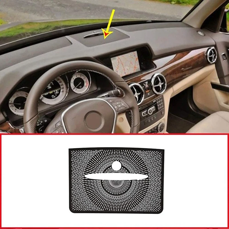 Black Dashboard Audio Speaker, chifre tampa líquida, guarnição para Mercedes Benz GLK X204