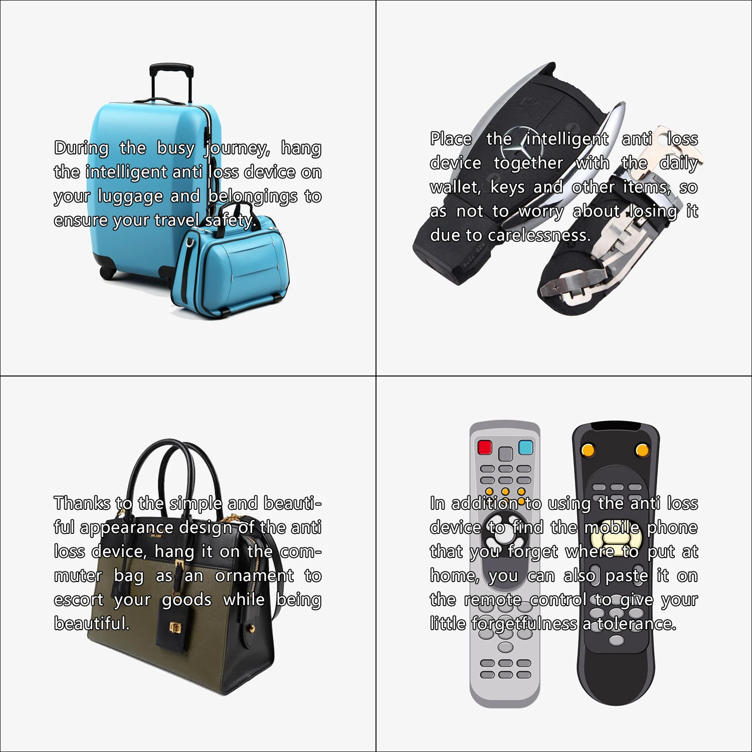 3 Stück Bluetooth 5,0 Locator Artikel Tracker Mini Locator geeignet für die Verfolgung von Smart Anti-Loss-Gerät Cat Dog Locator