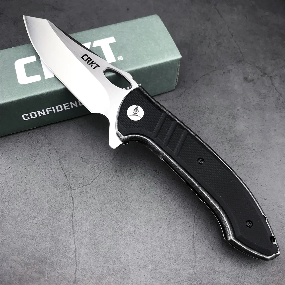 CR 5820 Ball Bearing Quick Open Pocket Folding Knife 8Cr13MoV Blade Stainless Steel & G10 Handle Outdoor Camping Hunting Knife