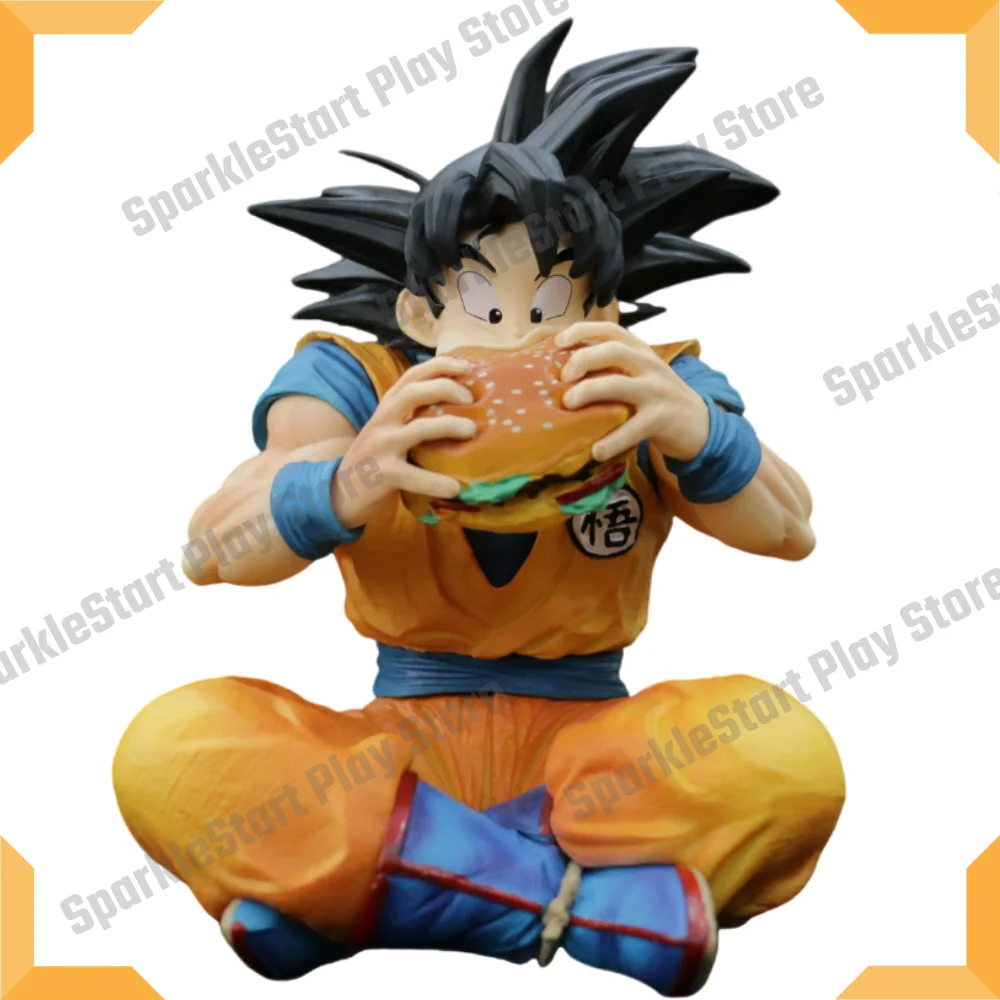 

Jt Statue Dragon Ball Son Goku Vegeta Figure Goku Eat Hamburger 15cm/5.91inch Pvc Action Figures Collection Model Toys Gifts