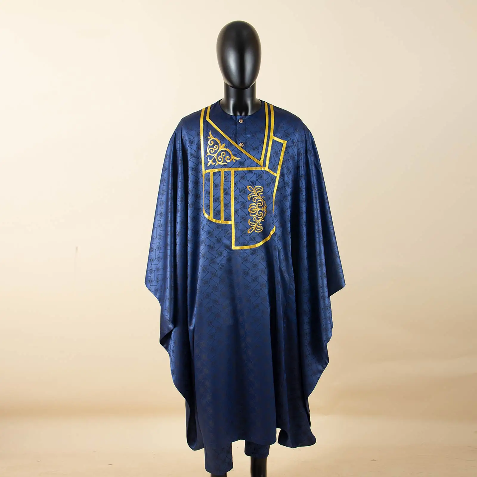 APTX Afrikanische Kleidung für Männer, muslimische Robe, weiße Tradition, Hochzeit, Party, Anzug, Hemd, Hose, 3-teiliges Set, Dashiki Agbada Ramada 2516047