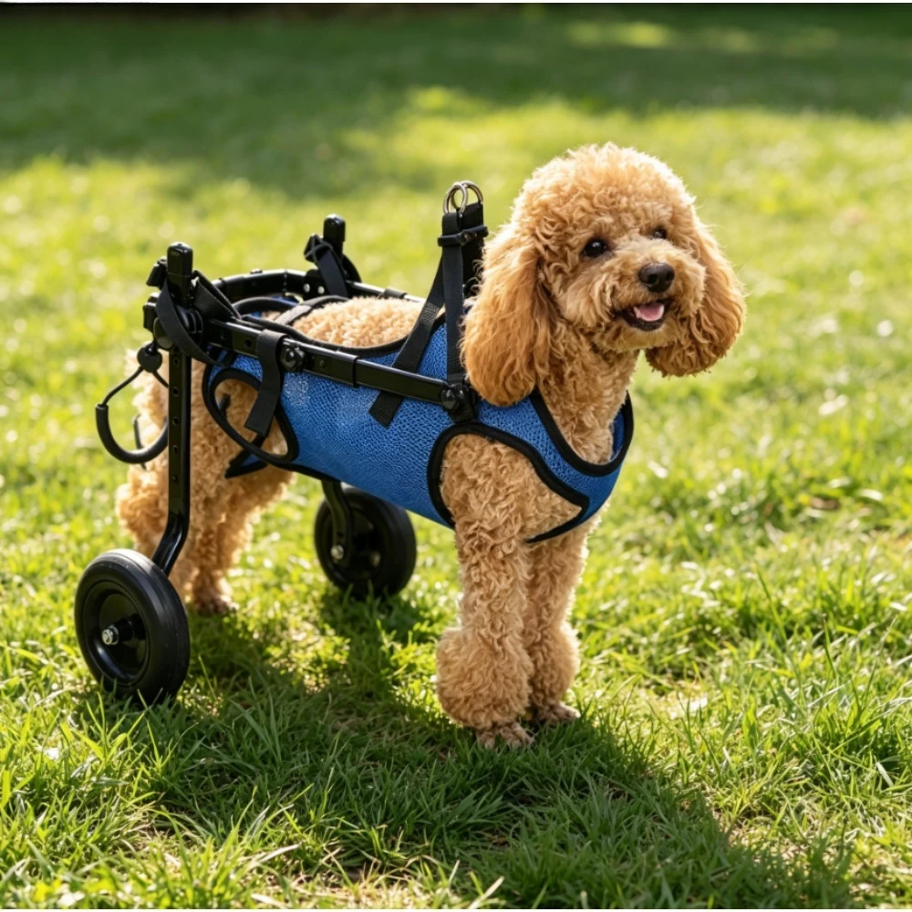 Dog Wheelchair Mobility Cart Walking Aid Rehabilitation Support for Disabled Pets 강아지 휠체어