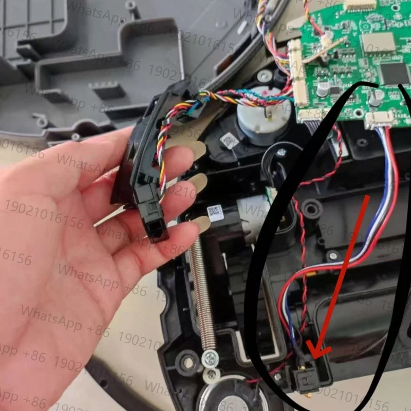 Robot Power Cord for Water Tank Dust Box for C30B XR500  X7  2200 PA HB-QT51S PRO TAB Robot Cleaner Parts