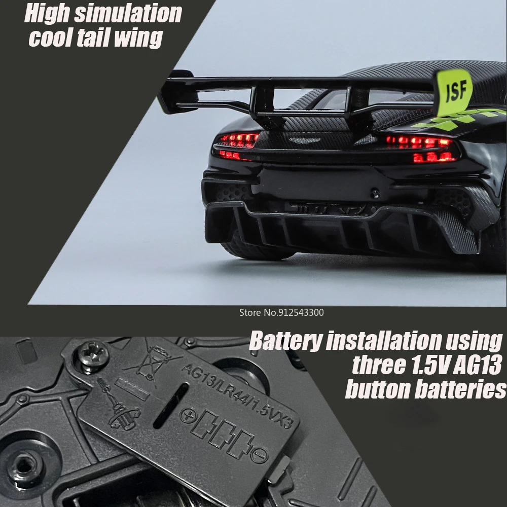 1/32 Model Vulcan Circuit Alloy Toy Car Edition Pull Back with Sound Light Toys for Boys Collection desktop Decoration Gift