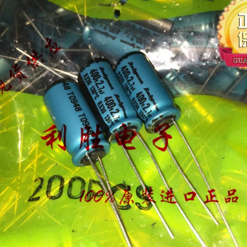 

5PCS Electrolytic Capacitor 400V 2.7UF 10X20 RX30 Replace 400V 2.2UF 130 degrees