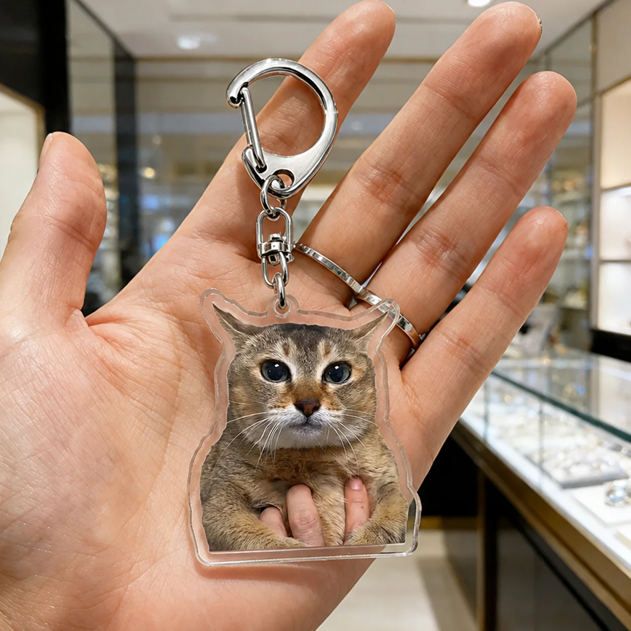 Fun Silly Tole Tole Cat Meme Keychain for Accessories Cute Mei Mei Vro Meow Key Ring Purse Phone Bag Charms Fans Gifts