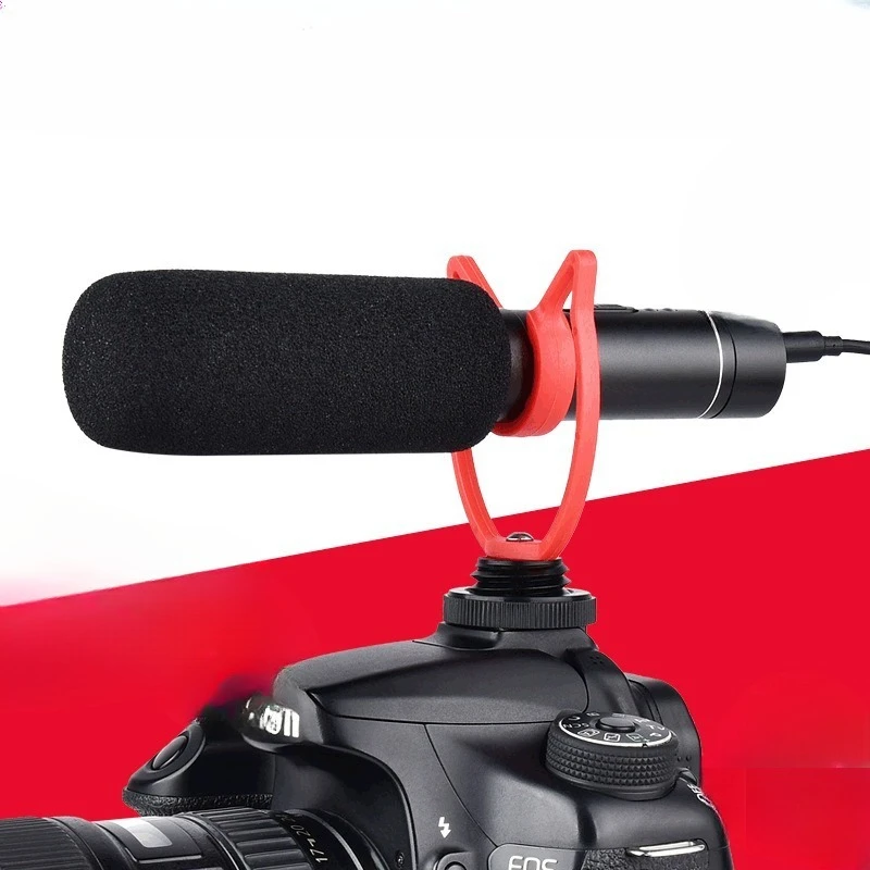 Machine interview recording microphone SLR camera camera gun type photography microphone noise reduction portable