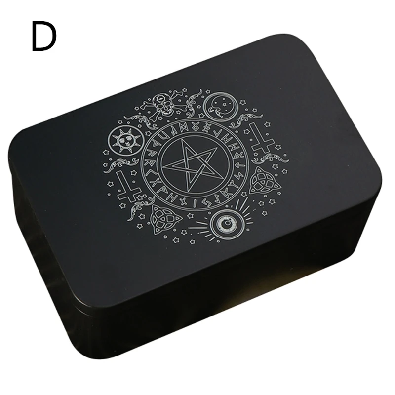 F1FD Rectangle Storage Box Small Storage Box Organizers Jewelry Keys Container Box Playing Card Box Tarot Storage Can