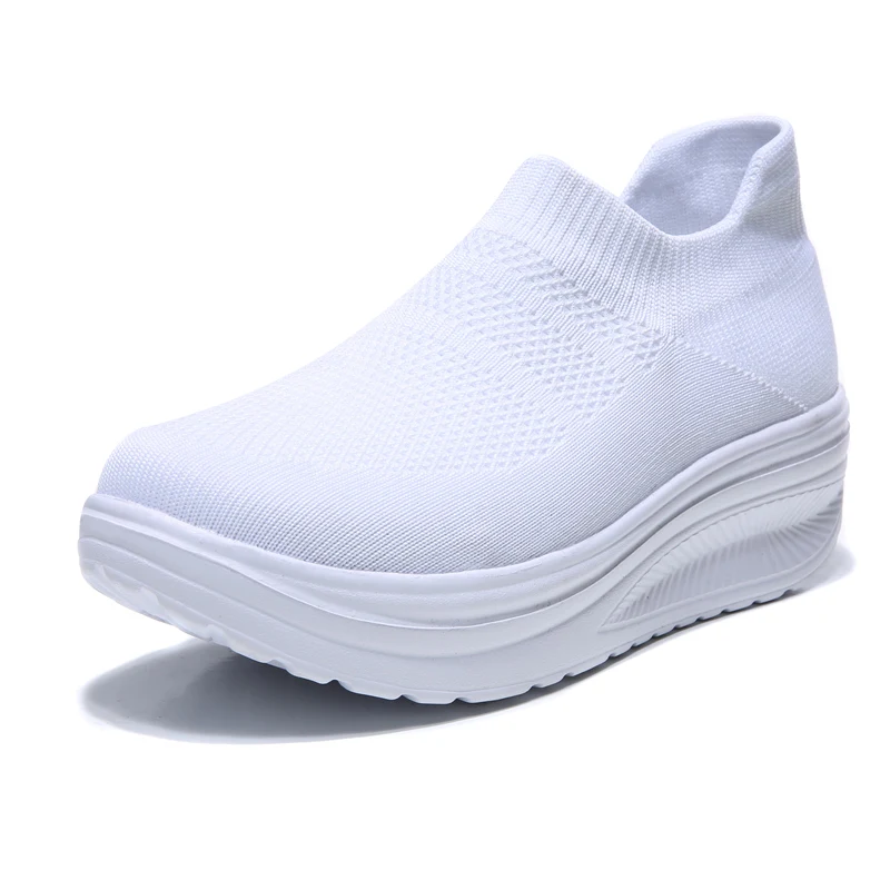 Fashion Casual Shoes Sneakers For Women 2024 New Mesh Comfortable Sneakers Women Slip On Sock Ladies Flat Shoes Shoes For Women