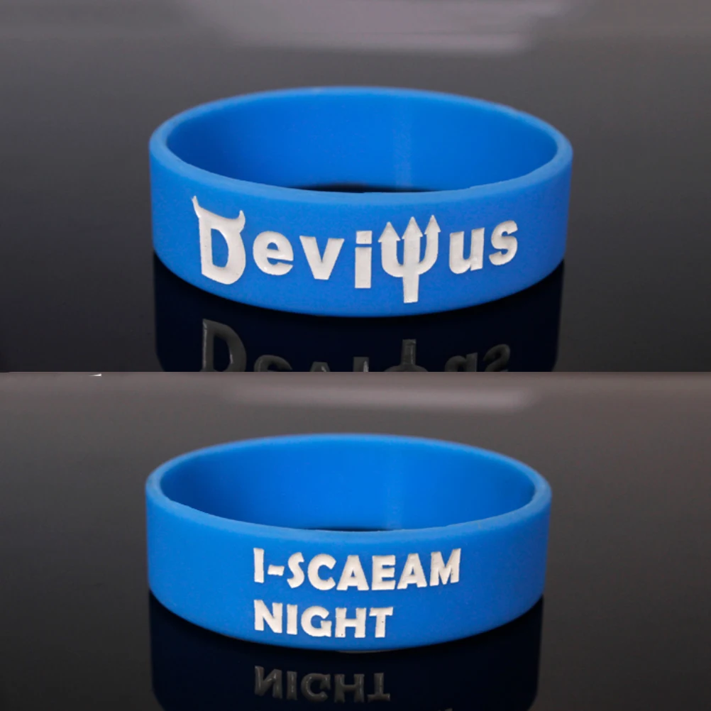 1 Piece Widened Customized Bracelet 20mm Width Custom Wristband Silicone Armband Personalized Water Bottle Name Bands