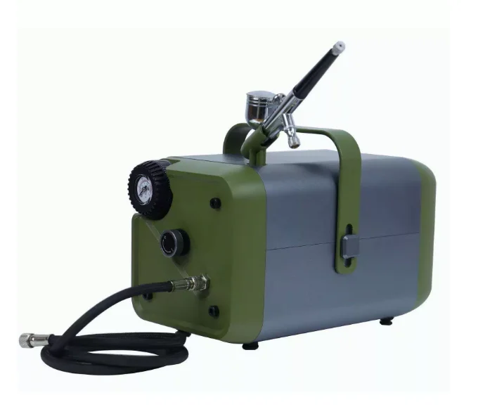Oil-Free Silent Air Pump & Airbrush Kit for Art Painting Model Coloring Craft Tools
