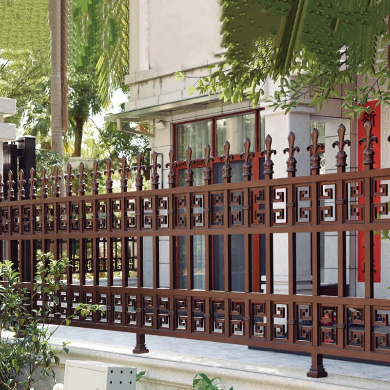 custom.modern design customized outdoor fence Wrought Iron railing balcony steel railing design