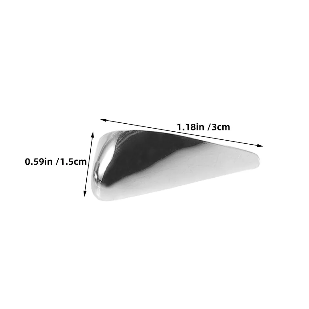 12Pcs High Heel Shoe Toe Caps Iron Triangle Protective Pointed Covers Pumps Repair Shoes Tip Accessories High Heels Toe Caps
