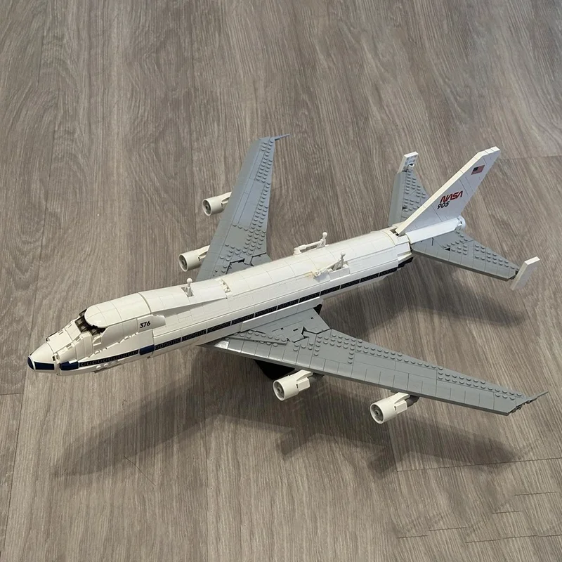 空中戦闘機モデル Moc ビルディングブロック 747 SCA 航空機モデルテクノロジーレンガ飛行機 DIY アセンブリホリデーおもちゃセットギフト