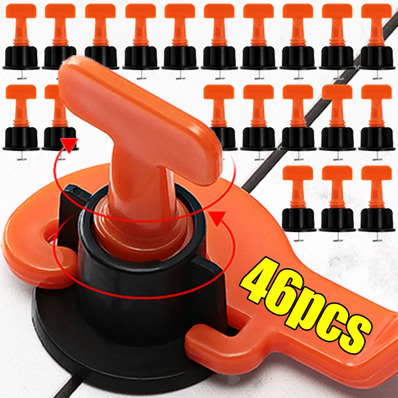

Ceramic Floor Tile Leveling Spacers Clips Reusable Porcelain Leveler System Kit for Tile Laying Wall Fixing Construction Tools