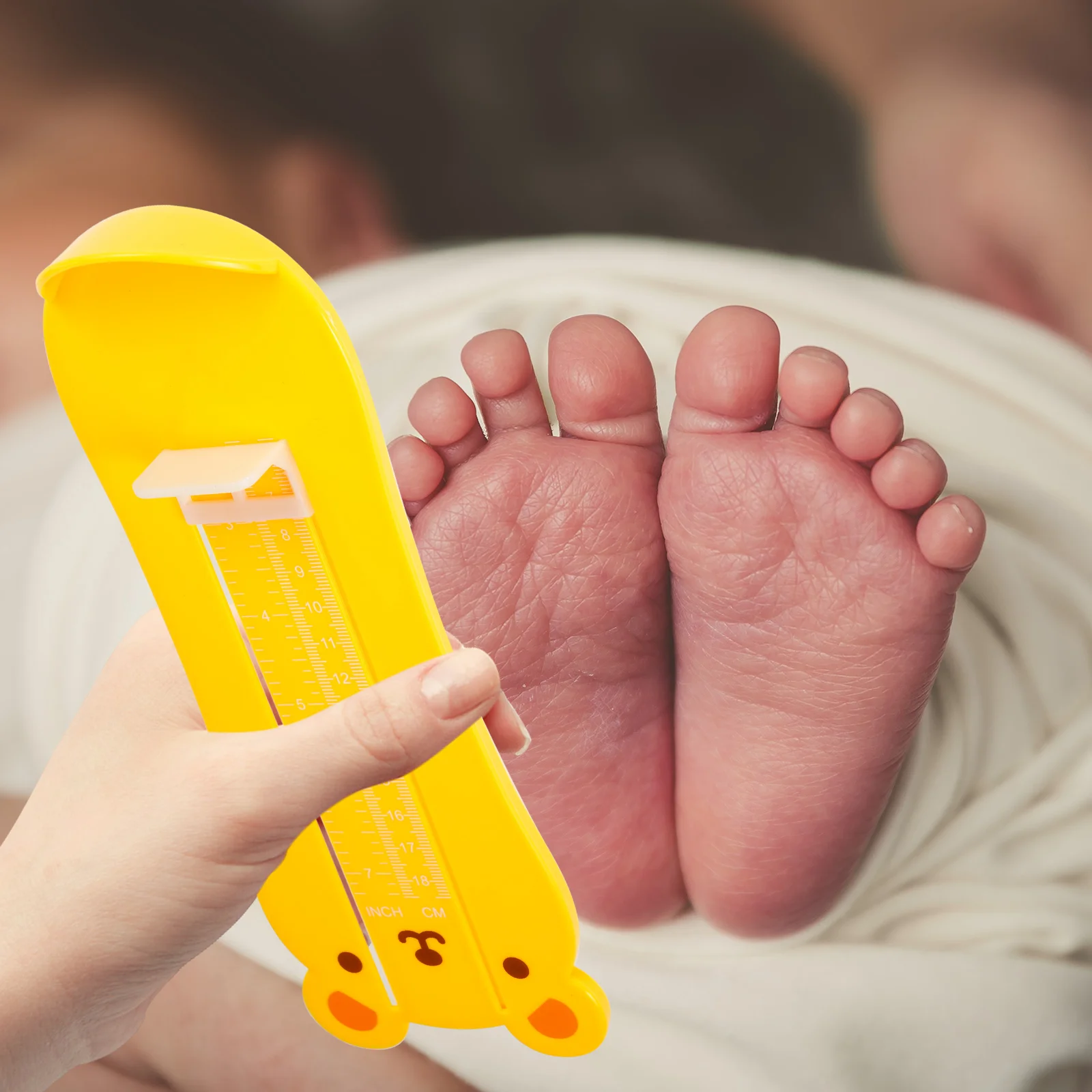 

Infant Foot Measuring Device Kids Shoe Sizer Smooth Safe Feet Ruler Baby Shoe Size Gauge Tool Toddler Measurement Ruler
