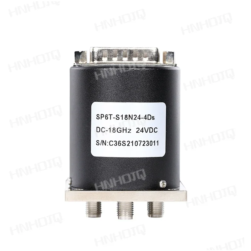 For RF Matrix Coaxial Switch SP6T 12V/24 SMA DC-18G Single Pole Six Throw Switch