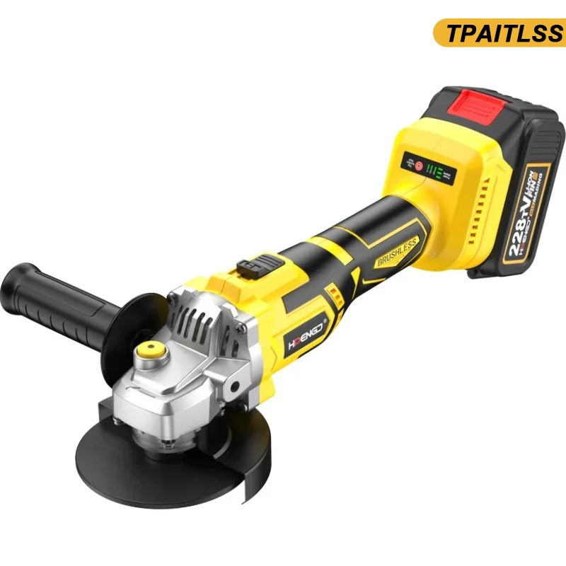 

Бесщеточная угловая шлифовальная машина 4 дюйма M10 Аккумуляторная мини-полировальная машина Алмазная режущая машина Электрический электроинструмент с аккумулятором 21 В
