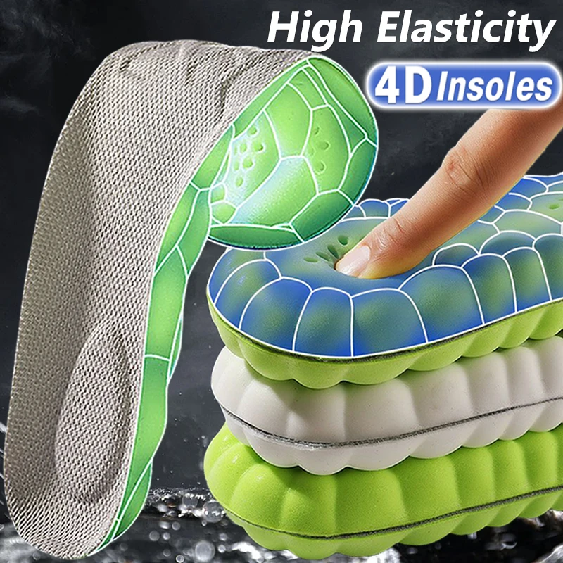 

Orthopedic Latex Sport Insoles Soft Breathable High-elasticity Shock Absorption Running Shoe Pad For Men Women Massage Insole