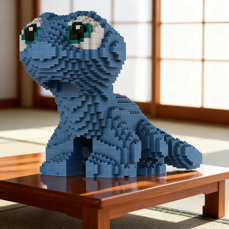 2966PCS MOC Decorative Display Sculpture Model Desk Ornament Showcase Detailed Construction Brick Exhibit Collectible Toy Gift