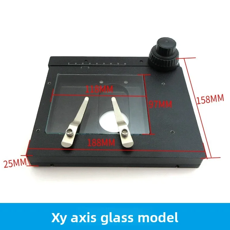 Microscope precision rotating mobile platform XYZ axis three-way two-way rotating stage