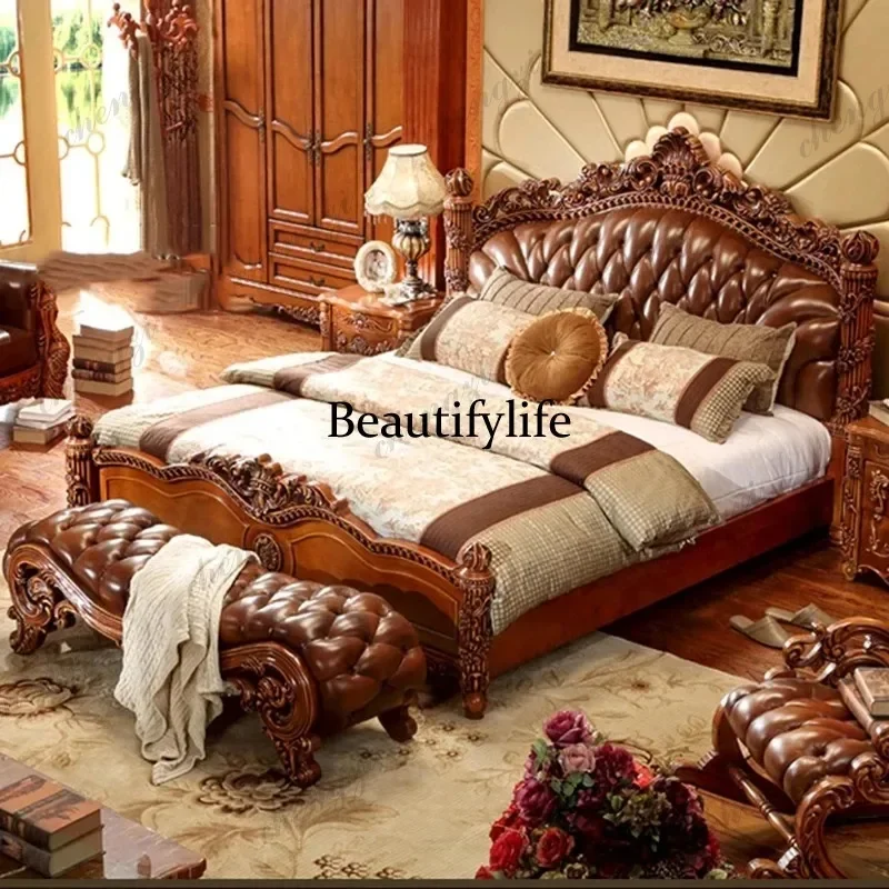 E136 Comforter Bedrooms Double Bed Waterproof Luxury Bedframe Storage Double Bed Full Size Monster Lit 2 Personnes Home