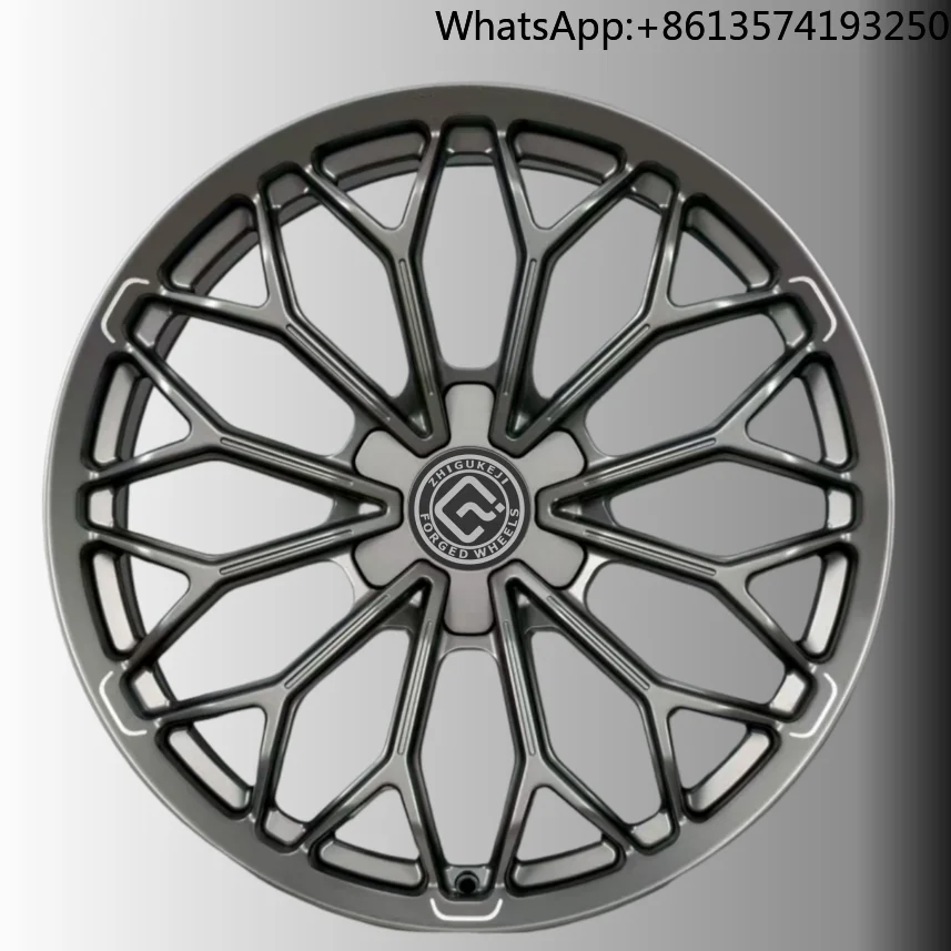 

For Forged Wheels Matte Deep Gun Gray Precision Milling groove OEM/ODM One Pieces Customization Available