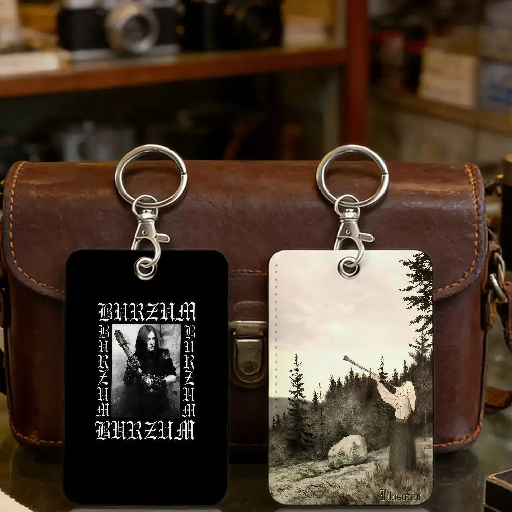 Music Band B-Burzum Community Access Card Holder Elevator Card Sensor Drop Card Protector Keychain