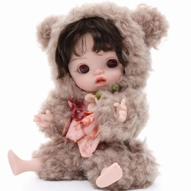 

Cloveray, 24 см, оригинальная виниловая кукла всего тела, 10 дюймов, плюшевый набор с изображением медведя, виниловая кукла, игрушка ручной работы, детский подарок на день рождения, фестиваль
