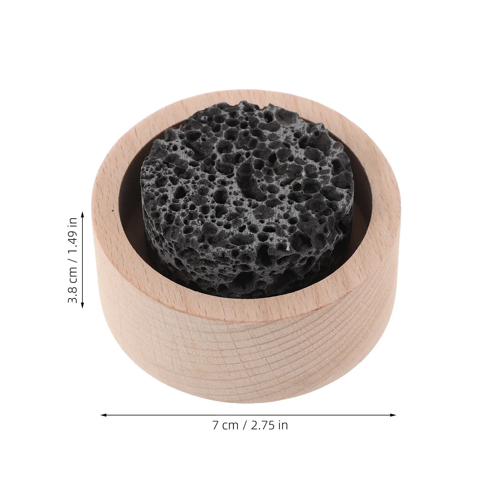 Essential Oil Diffusers Stone For Living Room Decoration Office Worker Natural Wood Base Passive Aromatherapy