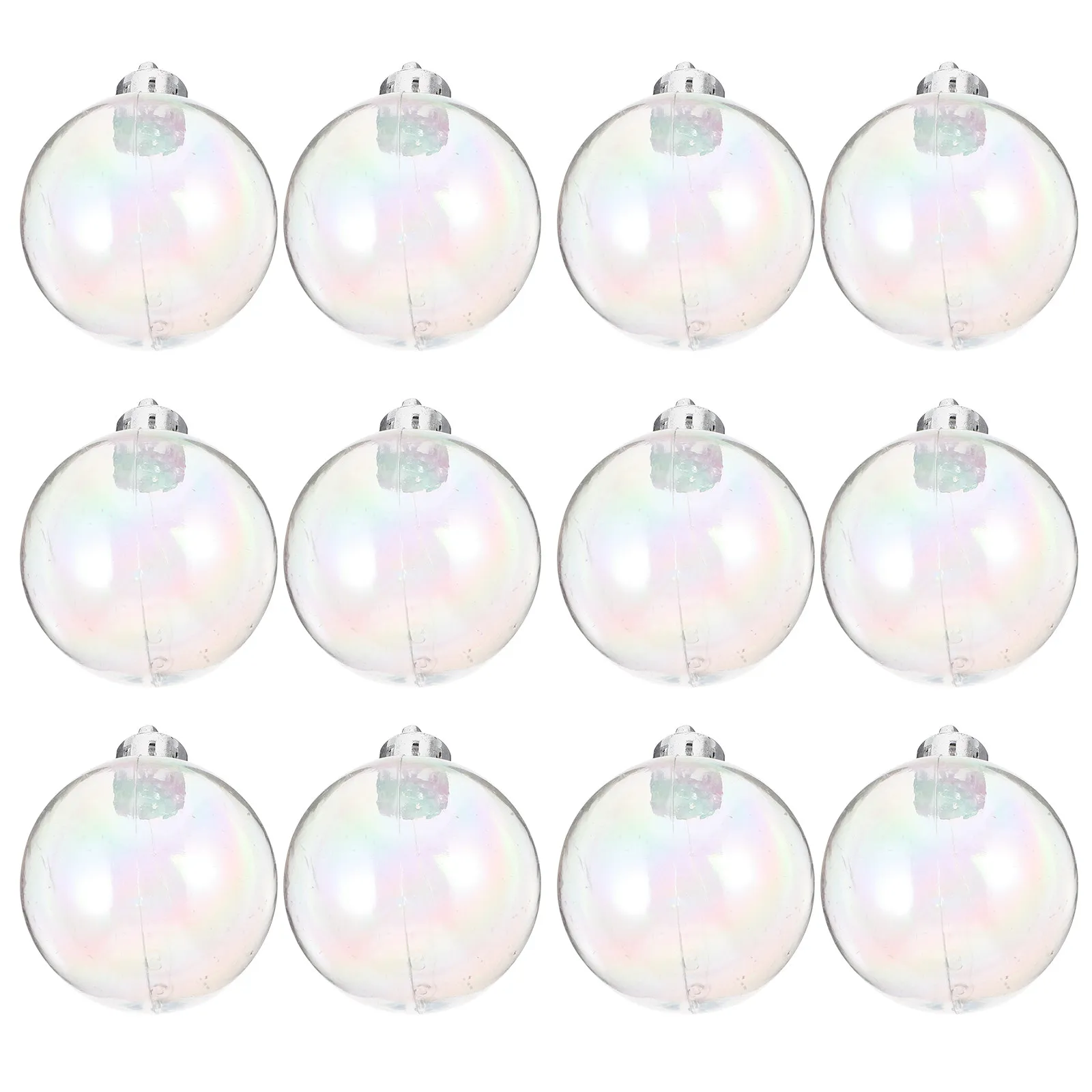 

Набор из 12 премиальных светоотражающих елочных шаров: украшения для новогодней елки, праздничные подвески для вечеринок, декоративные шары для праздников