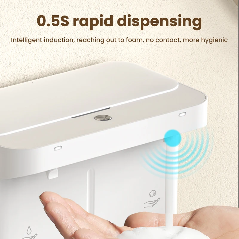 Touchless Smart Sensor Foam Gel Soap Dispenser ABS Type-C Rechargeable Hand Sanitizer