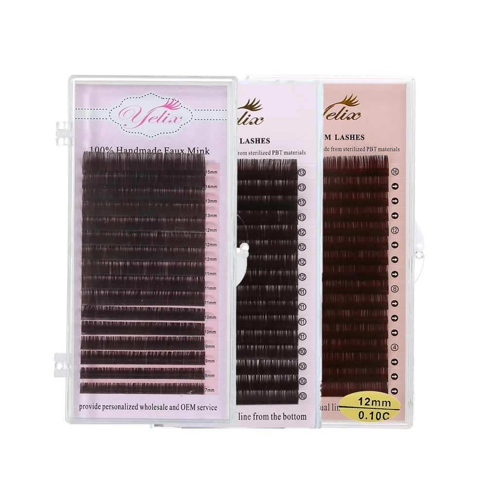 Individual False Eyelash Extension Lashes Mink Eyelashes Fake Cilios Posticos Natural Faux Cils Eye Lash Wimpers Set 5pcs/lot