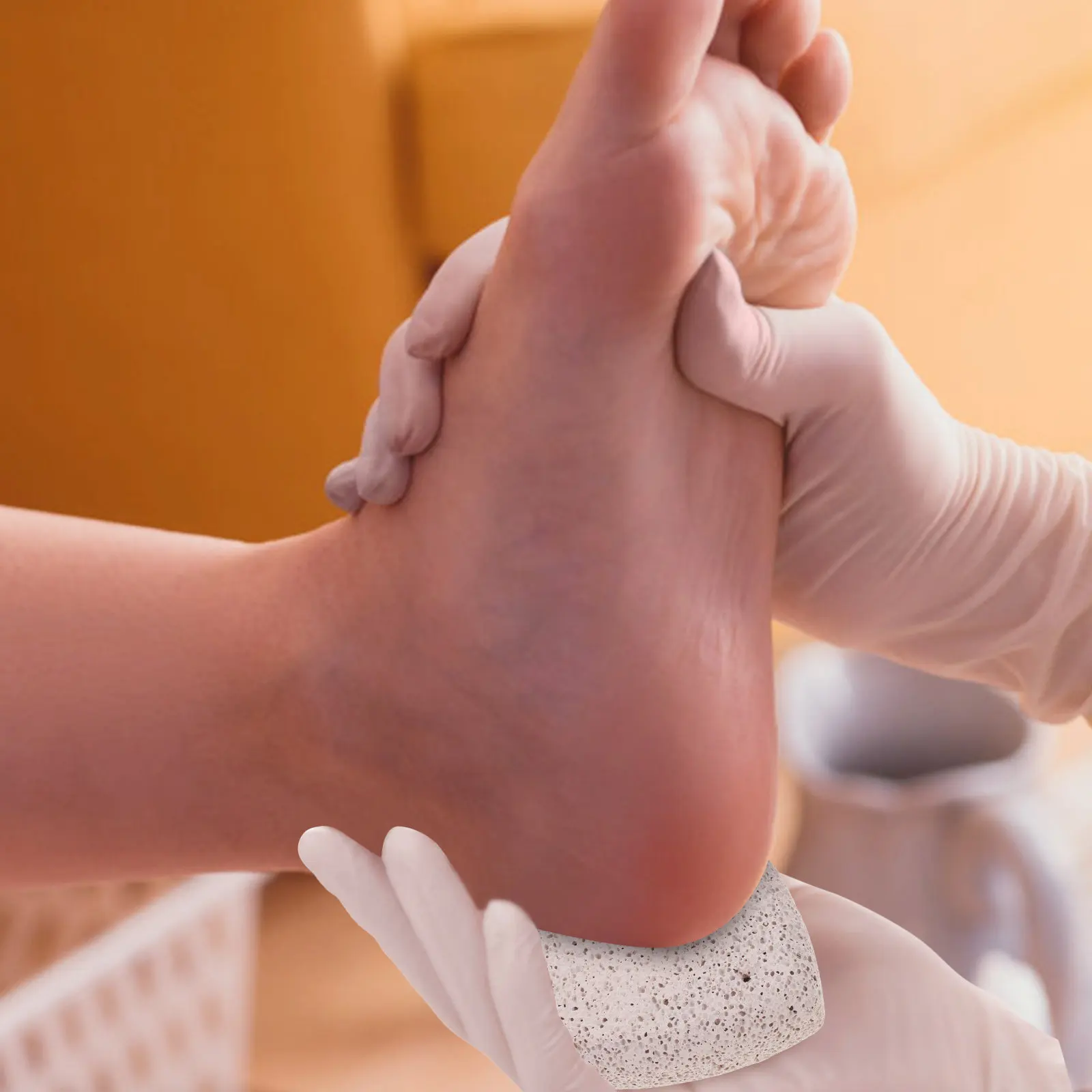 

3Pcs Natural Pumice Stone Double Side Foot File Heart Shaped Callus Remover Pedicure Dead Skin Cracked Heel Foot Care