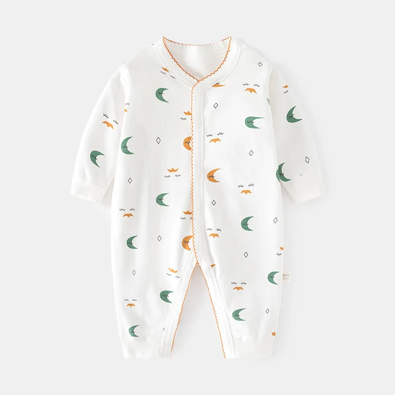 

Baby jumpsuit long sleeved newborn Romper boneless spring autumn pure cotton children's climbing suit clothing