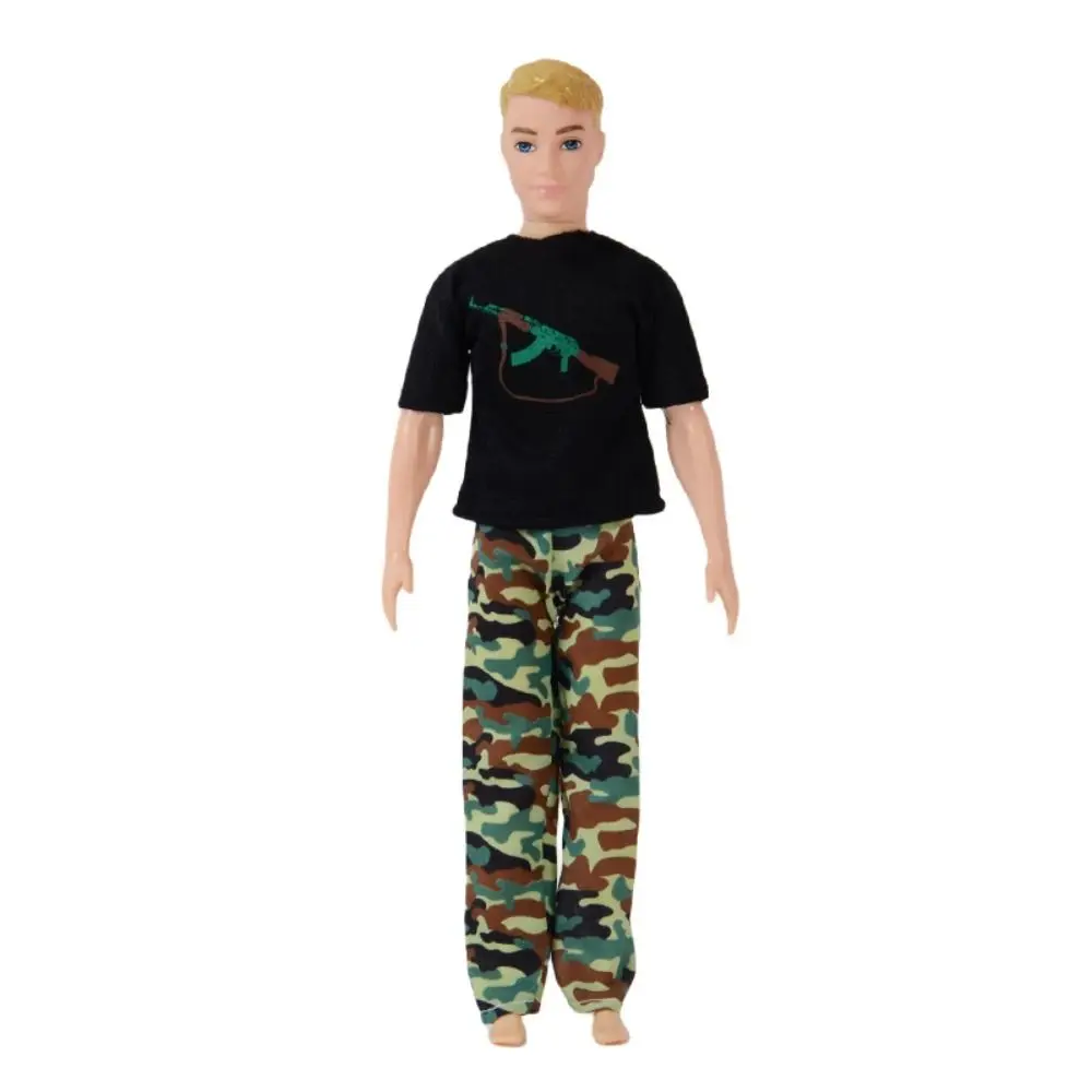 

New Fashion Doll Long Pants Cotton Police 1/6 Dolls T-shirt Casual Wears Doll Accessories 28-30cm Doll/11.5" Doll