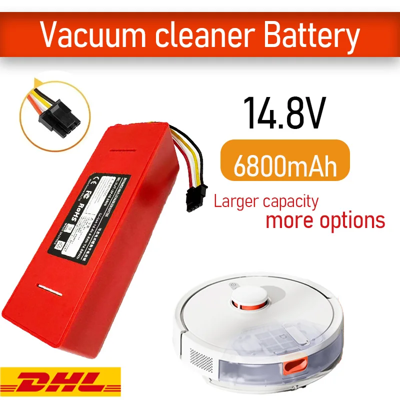 VTET 14,4V 6800mAh Ersatzakku für Xiaomi SDJQR01RR SDJQR02RR SDJQR03RR C10 E20 E35
