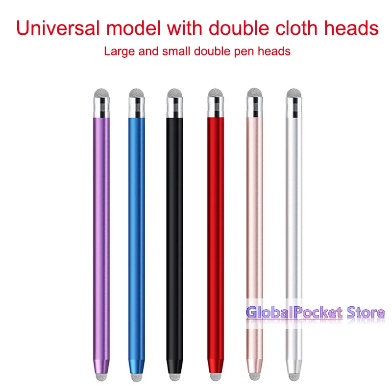 Mesh Fiber Capacitive Stylus Pen Double Nib Touch Screen Pens Drawing Pen For Universal Capacitive Screen Smart Phone Tablet