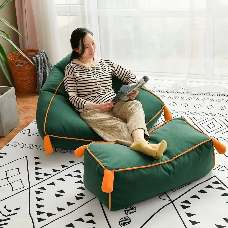 Removable and washable single lazy sofa