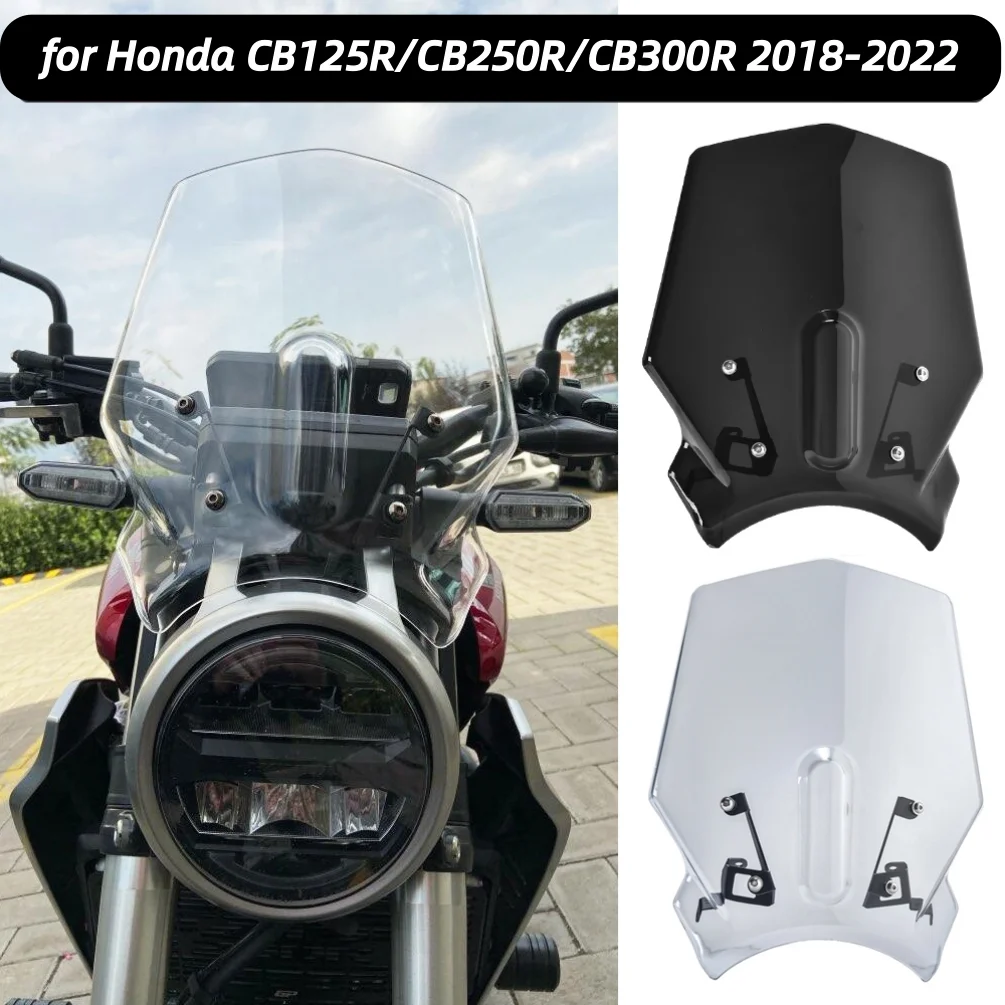 オートバイのフロントガラスプロテクター,ホンダcb125r,cb250r,cb300r,neo sports cafe,cb 125r,250r,300r,2018-2023, 2021, 2020