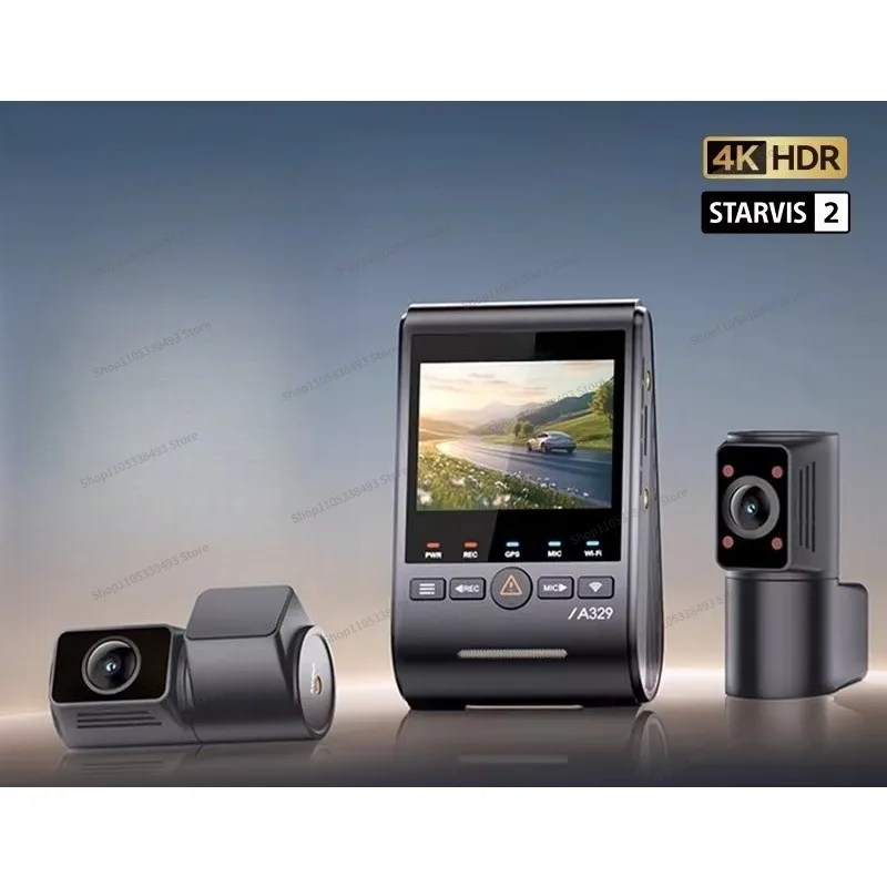 For A329S Three-camera Driving Recorder, Telephoto Waterproof Rear Lens, Infrared Fisheye Lens, Flexible Matching