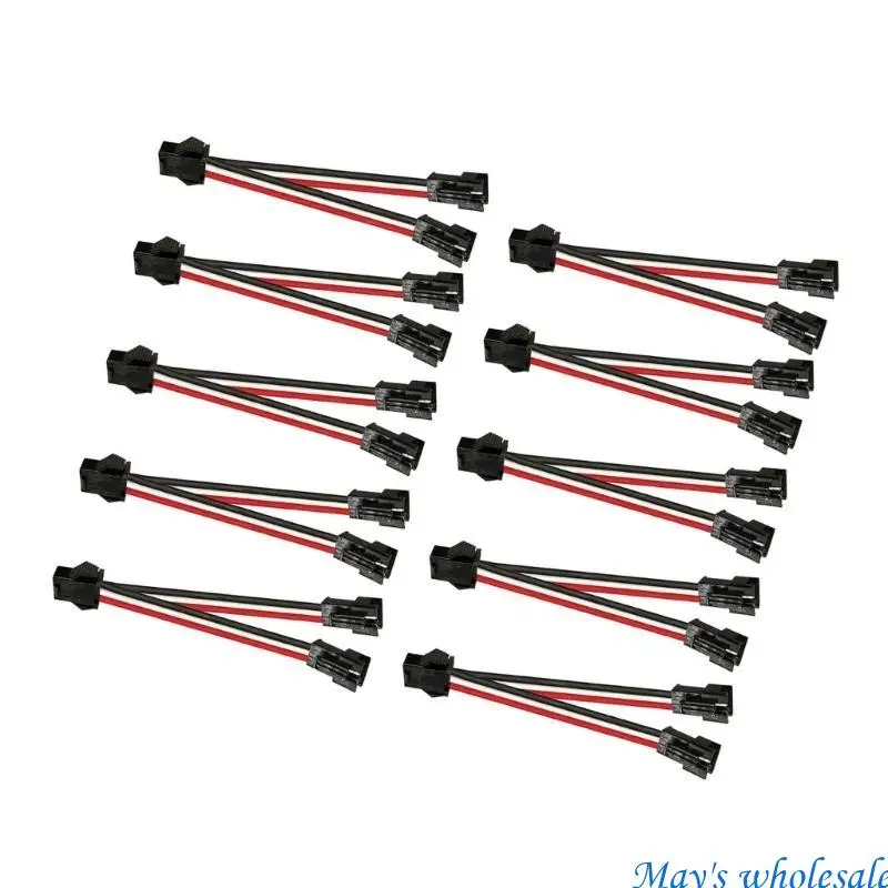 10Pcs Male Female Plug Connector Cable LED Strips Lamp Driver Connector Terminal Connector Wire Cable Easy to Install 448A