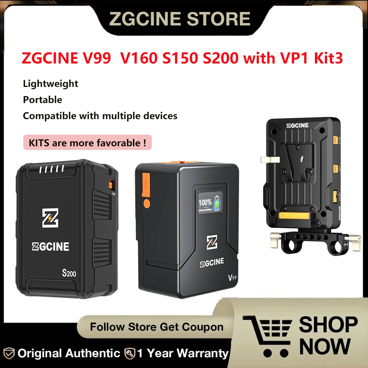 

ZGCINE ZG V mount V-Lock литиевая батарея для Type-C USB Micro pocket batteries V99 V160 S150 S200 с пластиной батареи VP1 Kit3.