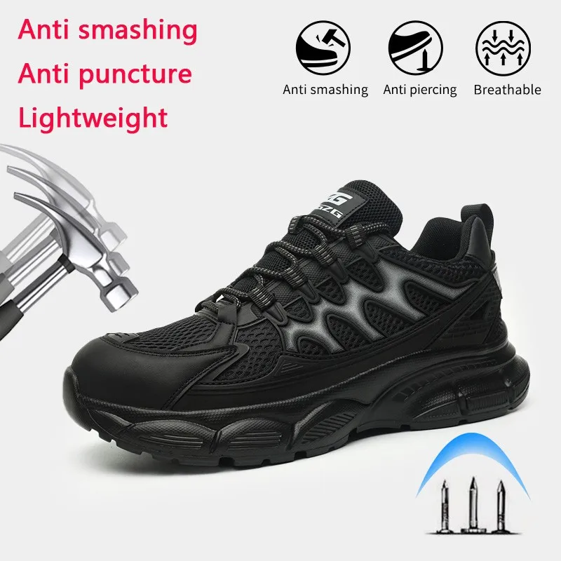 Security-protection Safety Shoes Mens Anti Smashing Anti Piercing Eva Ultra Light Wear-resistant Zapatos De Seguridad De Hombre